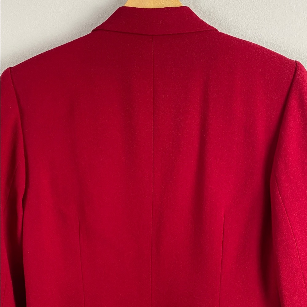 Kasper & Company ASL Vintage Wool Blazer/Suit Jacket | Fully Lined | Red - Picture 6 of 16
